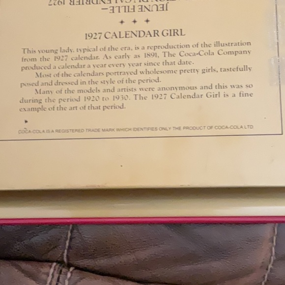 Coca Cola Vintage Red Tray with Classic Artwork vintage - Picture 2 of 3